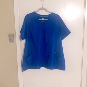 WonderWink Royal Blue Women's Scrub Top